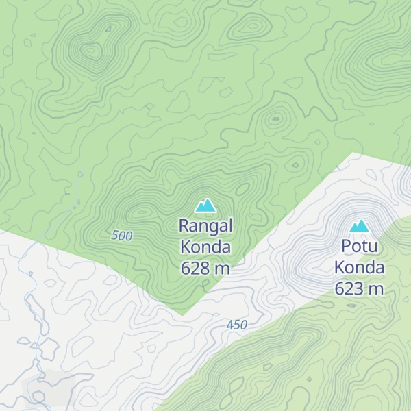 Map of Rangal Konda