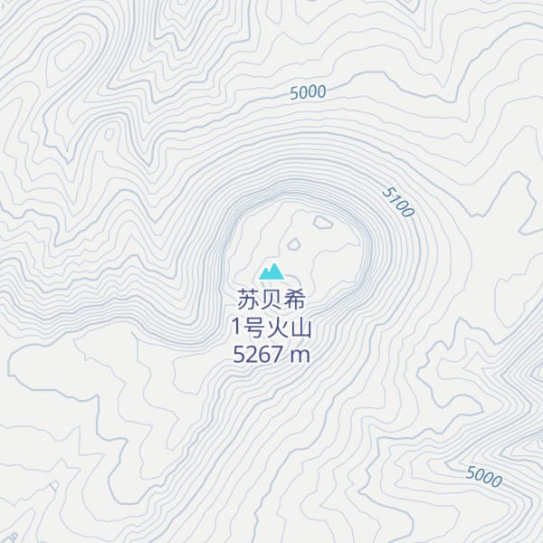 Map of 苏贝希1号火山