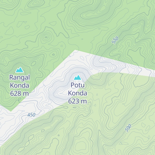 Map of Potu Konda