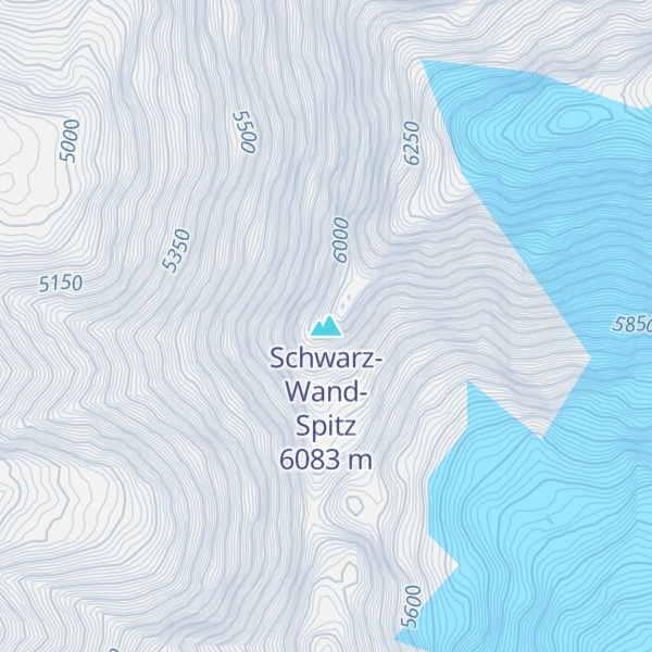Map of Schwarz-Wand-Spitz