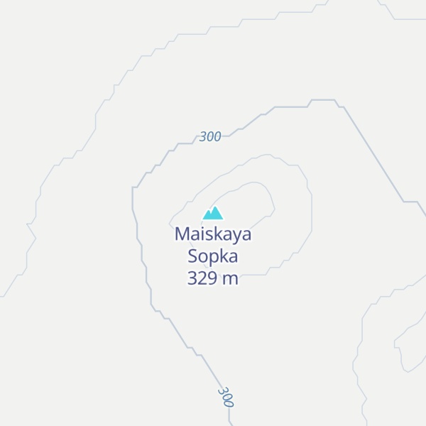 Map of Maiskaya Sopka