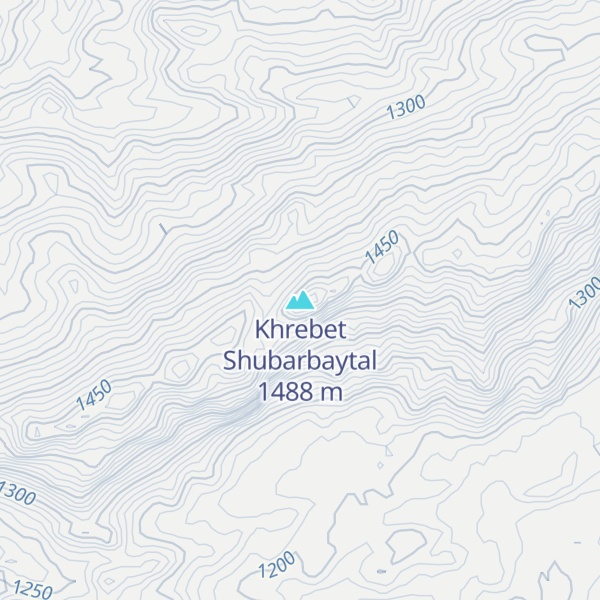 Map of Khrebet Shubarbaytal