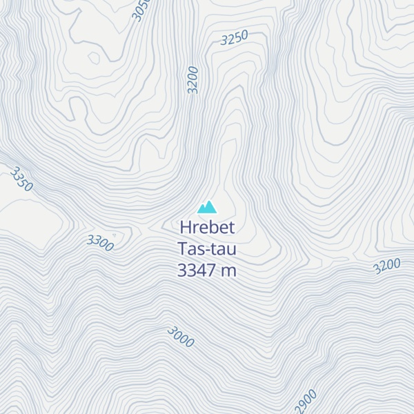 Map of Hrebet Tas-tau