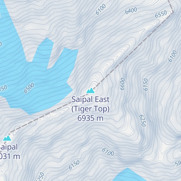 Map of Saipal East (Tiger Top)