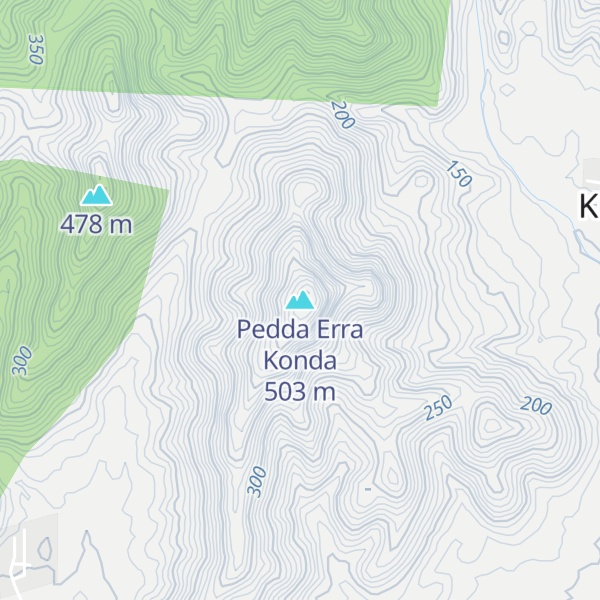 Map of Pedda Erra Konda