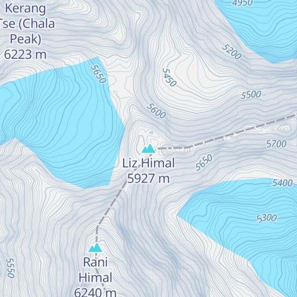 Map of Liz Himal