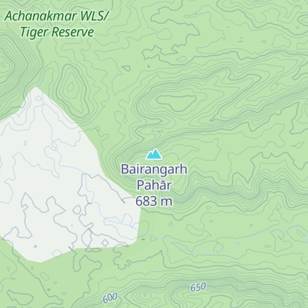 Map of Bairangarh Pahār