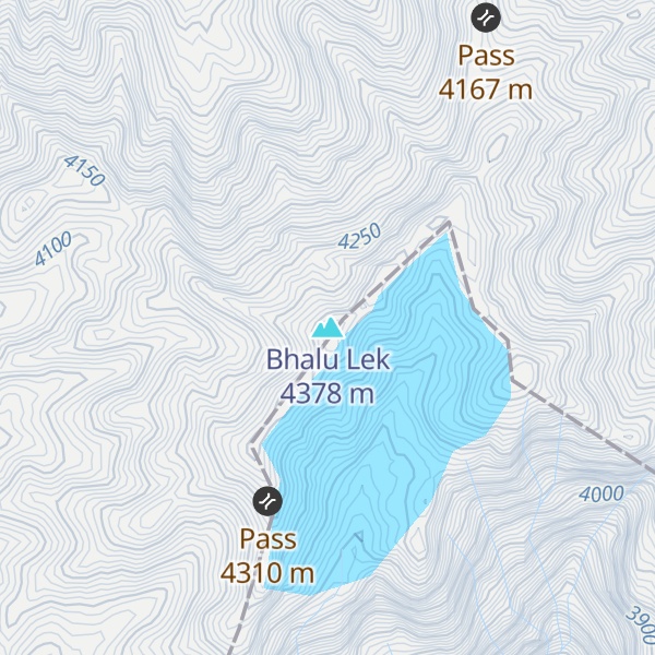 Map of Bhalu Lek