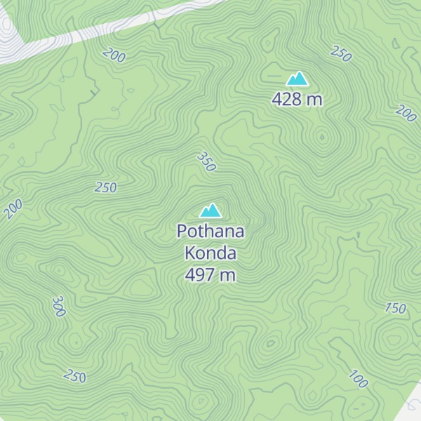 Map of Pothana Konda