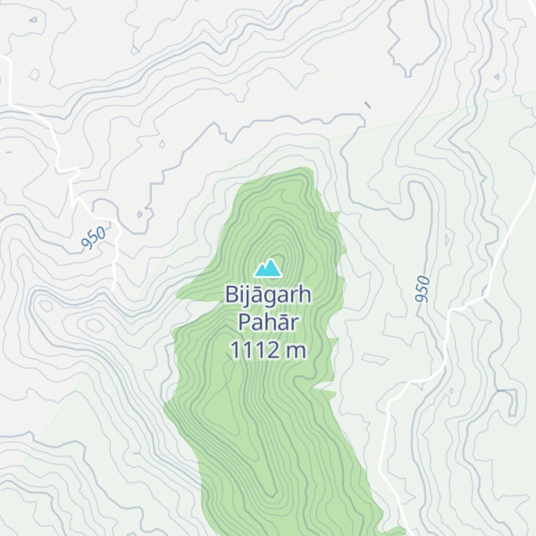 Map of Bijāgarh Pahār