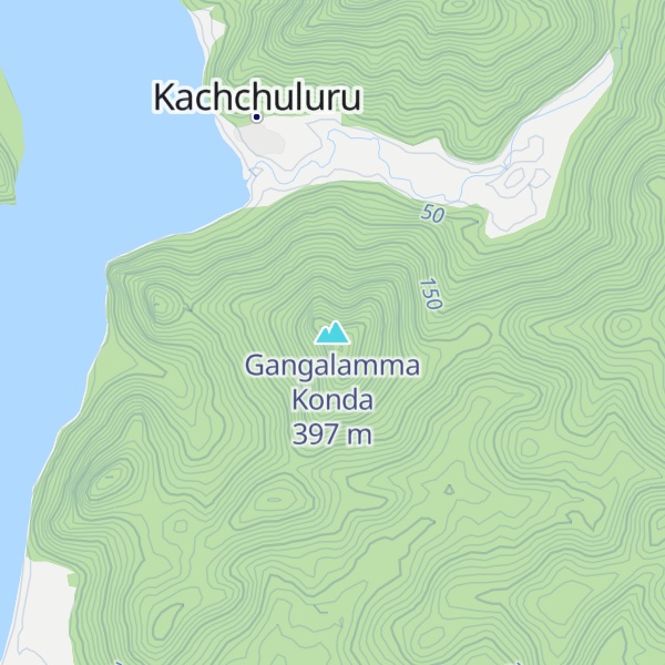 Map of Gangalamma Konda