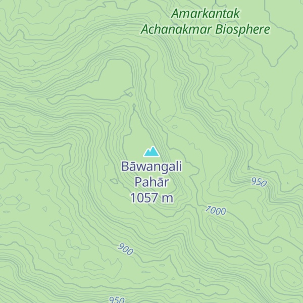 Map of Bāwangali Pahār