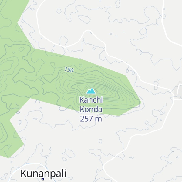 Map of Kanchi Konda