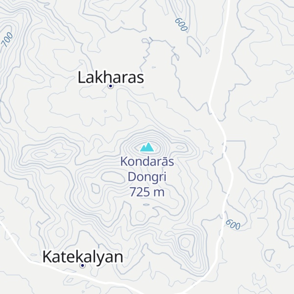 Map of Kondarās Dongri