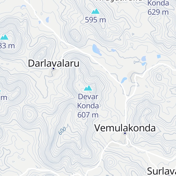 Map of Devar Konda