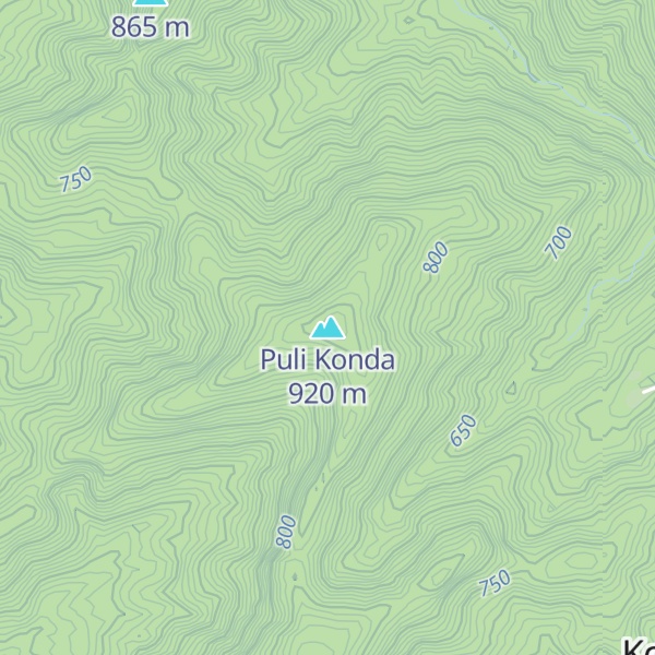 Map of Puli Konda
