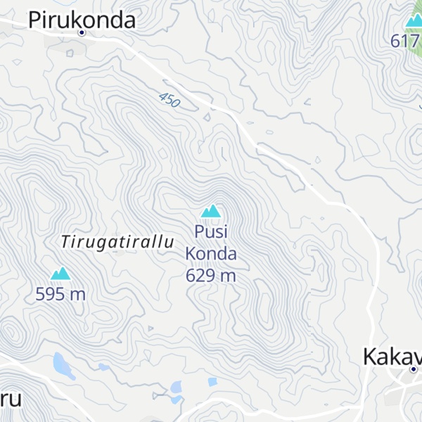 Map of Pusi Konda