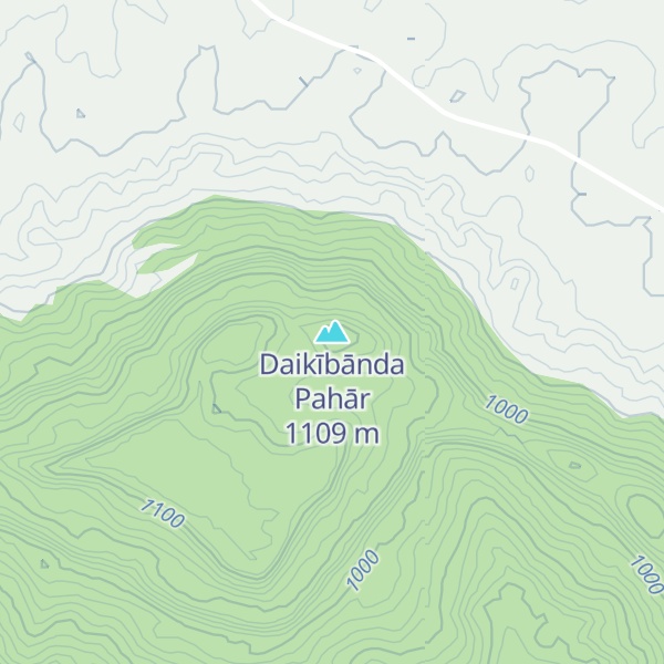 Map of Daikībānda Pahār