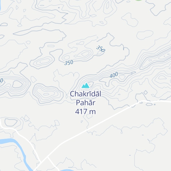 Map of Chakrīdāl Pahār