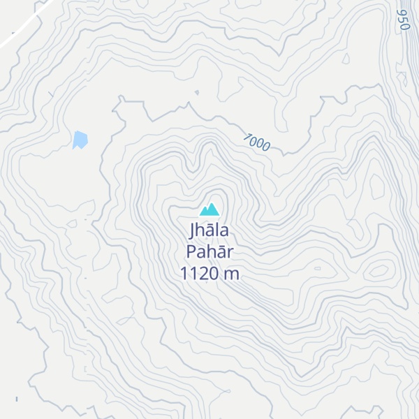Map of Jhāla Pahār