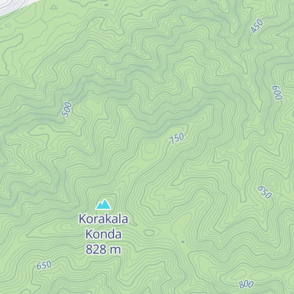 Map of Peddagandi Konda