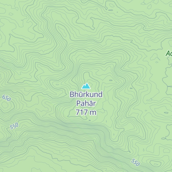 Map of Bhūrkund Pahār