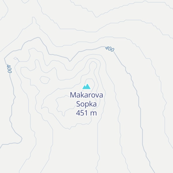 Map of Makarova Sopka