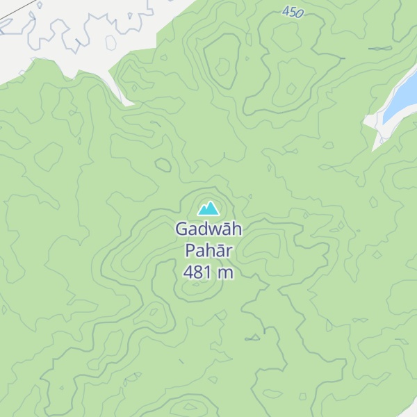 Map of Gadwāh Pahār