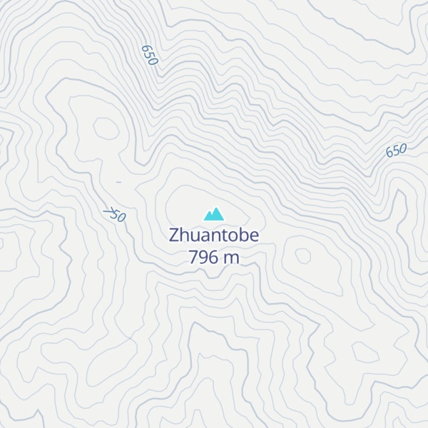 Map of Zhuantobe