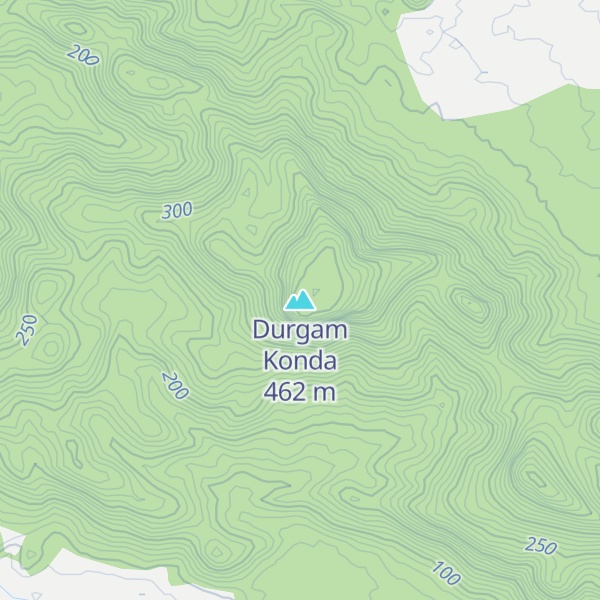 Map of Durgam Konda