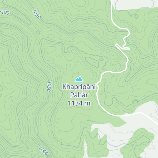 Map of Khapripāni Pahār