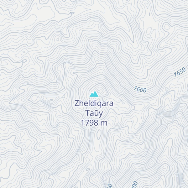 Map of Zheldiqara Taūy