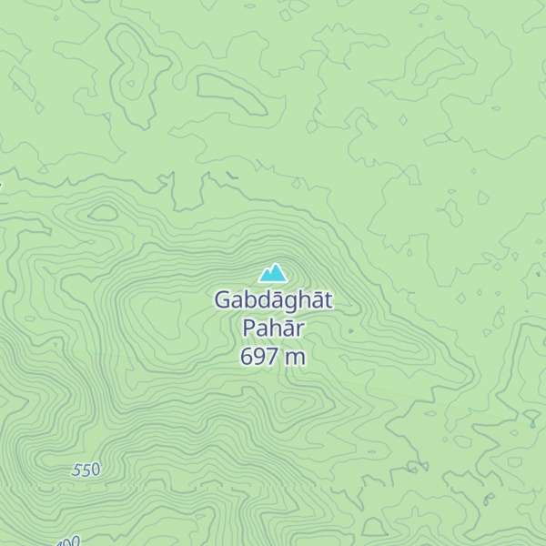 Map of Gabdāghāt Pahār