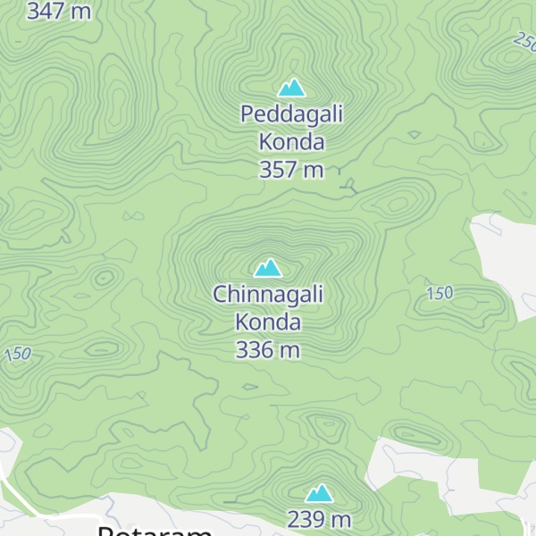 Map of Chinnagali Konda