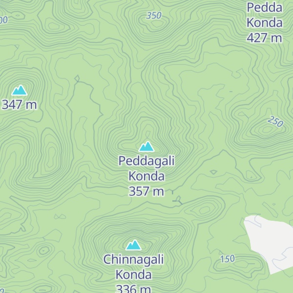 Map of Peddagali Konda