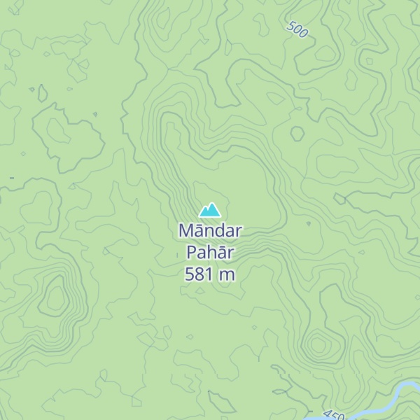 Map of Māndar Pahār