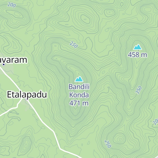 Map of Bandili Konda