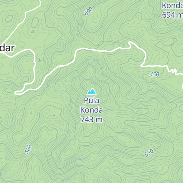Map of Pūla Konda