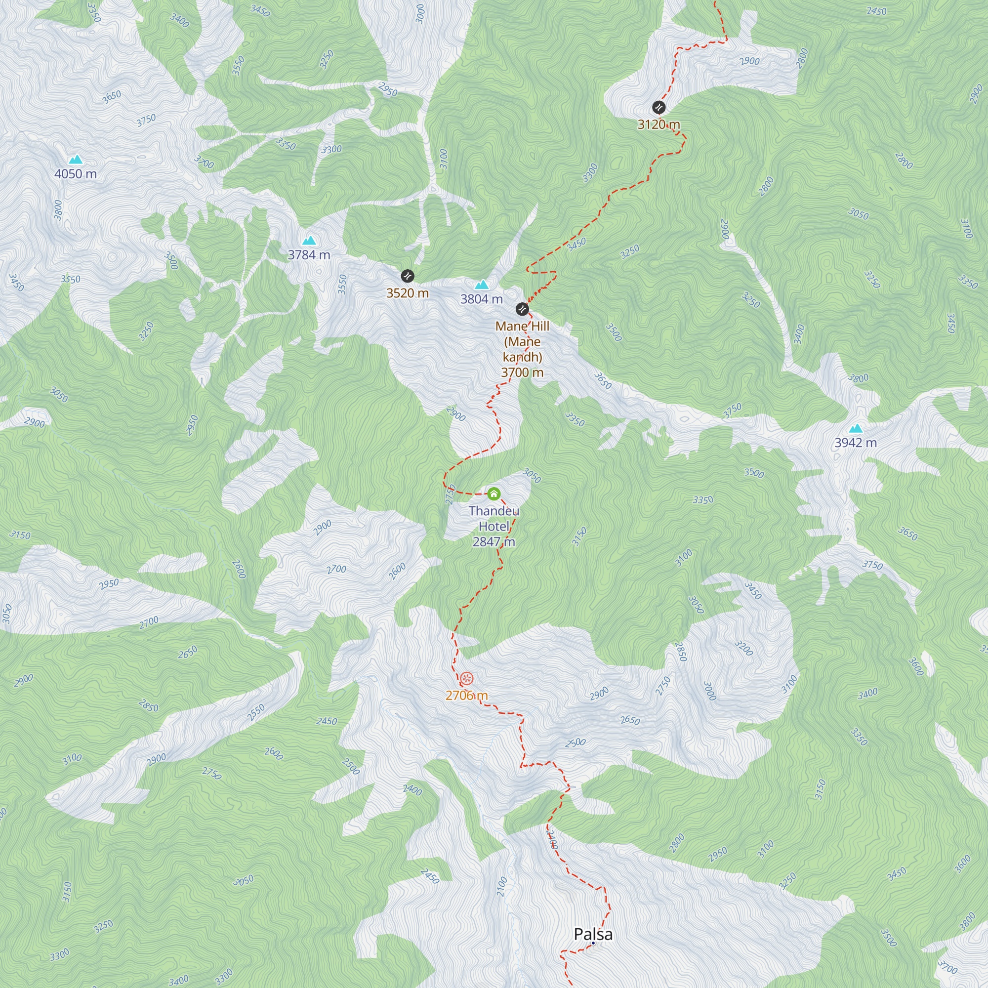 Thandeu Hotel map
