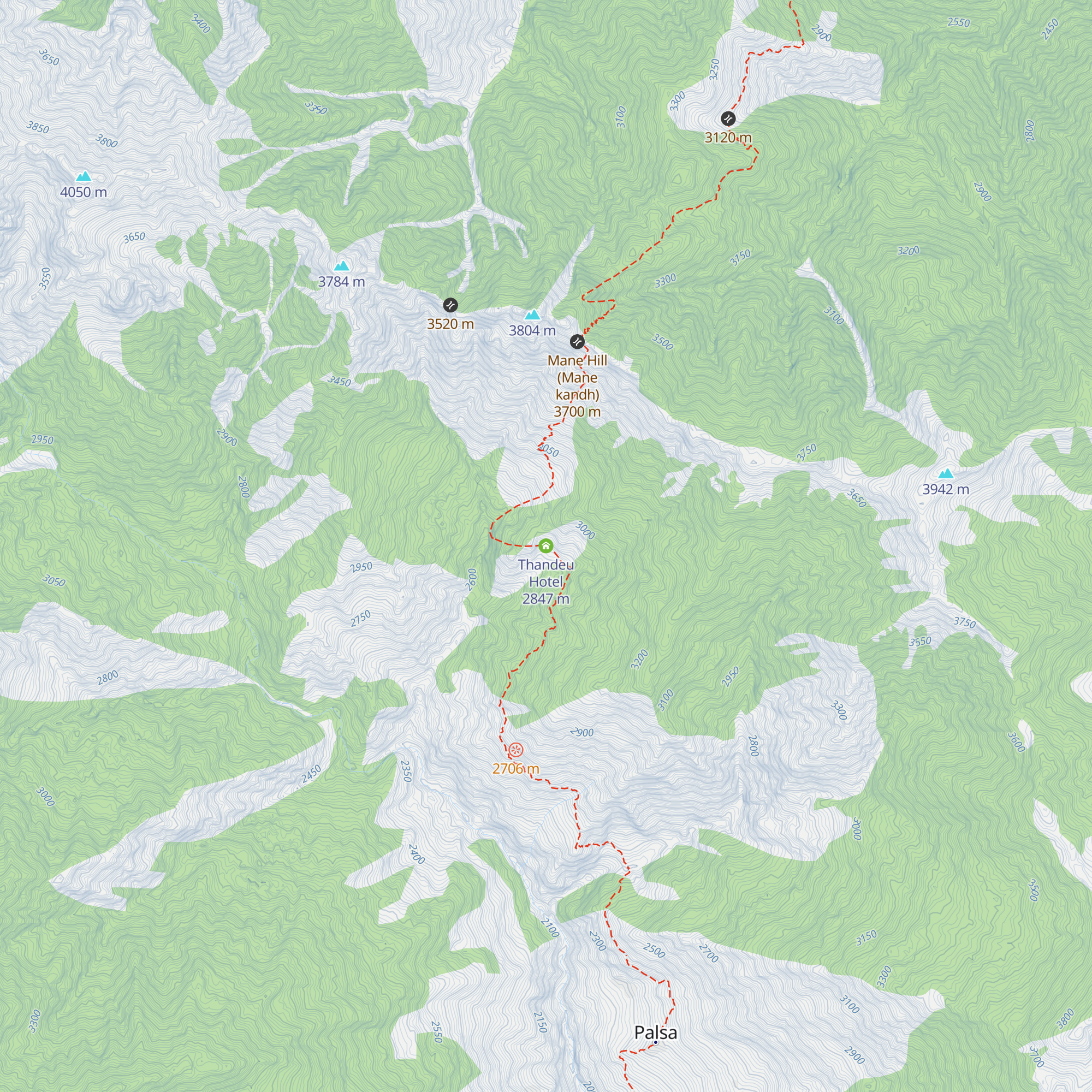 Thandeu Hotel map