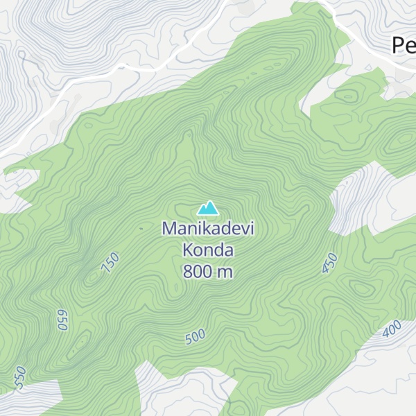Map of Manikadevi Konda