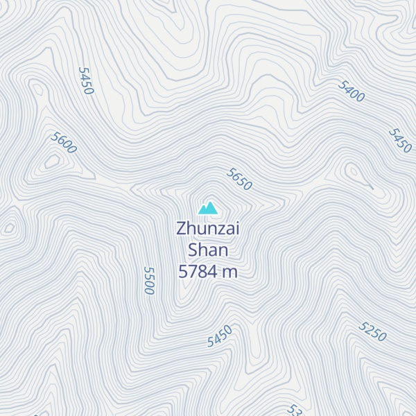 Map of Zhunzai Shan