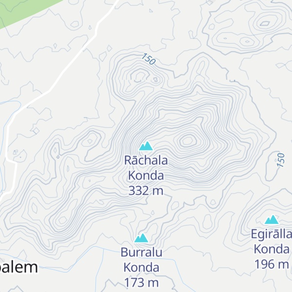 Map of Rāchala Konda