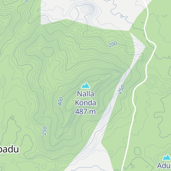 Map of Nalla Konda