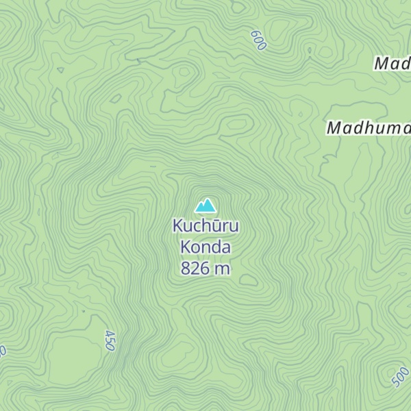 Map of Kuchūru Konda