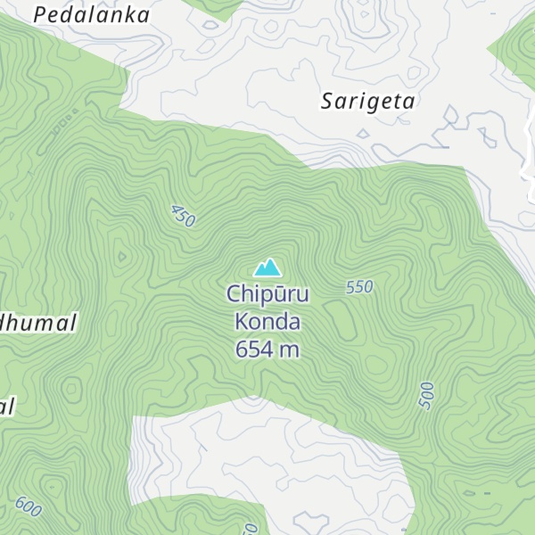 Map of Chipūru Konda