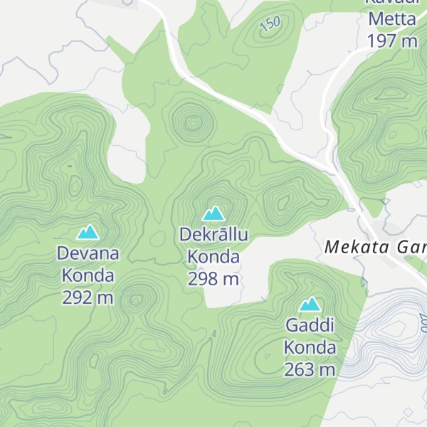 Map of Dekrāllu Konda
