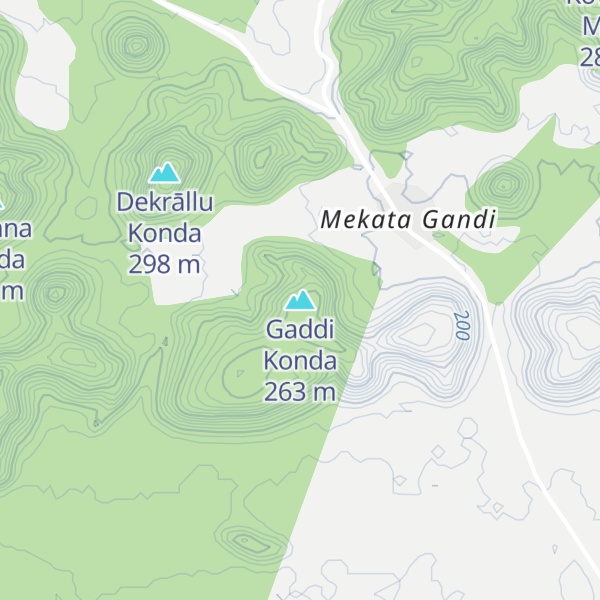 Map of Gaddi Konda