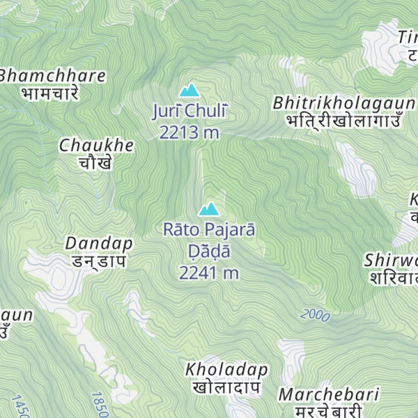 Map of Rāto Pajarā Ḍā̃ḍā
