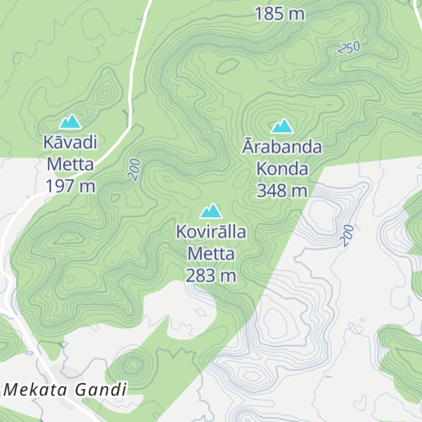 Map of Kovirālla Metta